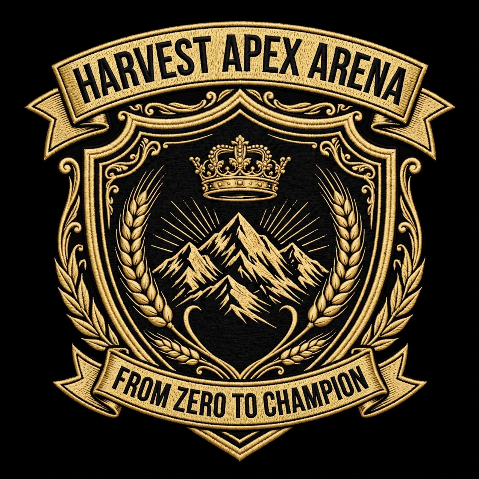 ตราสัญลักษณ์ Harvest Apex Arena — From Zero to Champion